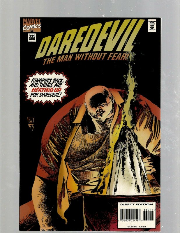 12 Daredevil Marvel Comics #333 334 335 336 337 338 339 340 341 342 343 344 SB1