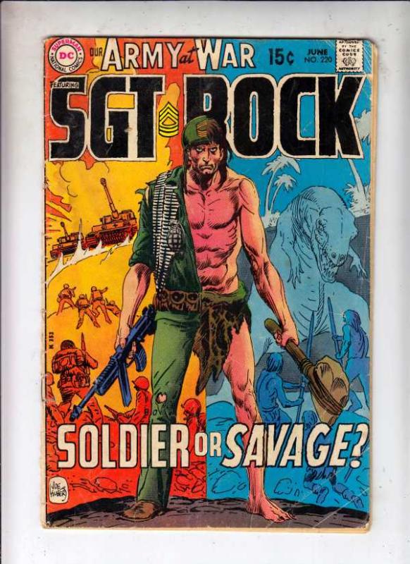 Our Army at War #220 (Jun-70) GD/VG Affordable-Grade Easy Company, Sgt. Rock