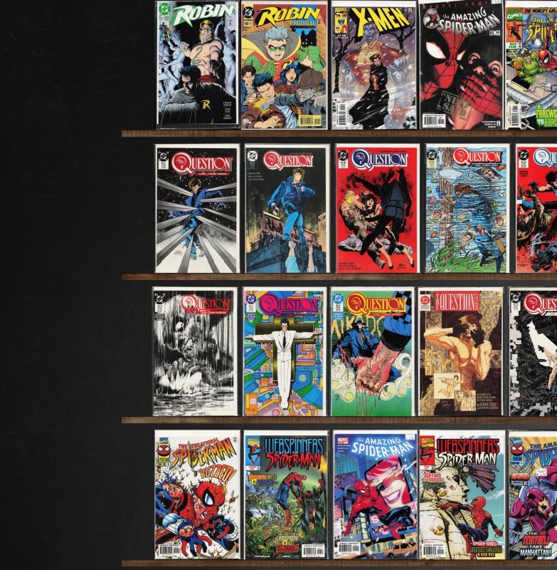 Huge Lot 130+ Comics with The Question, X-Men, Star Trek: Voyager & More!