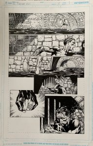FOREVER EVIL #5 PG 1 ORIGINAL DAVID FINCH COMIC ART PAGE! POWER RING!