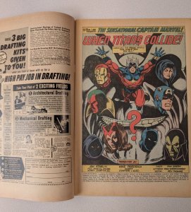 CAPTAIN MARVEL #28 VG+ 4.5 1973 Iconic Jim Starlin Thanos Cover 4th