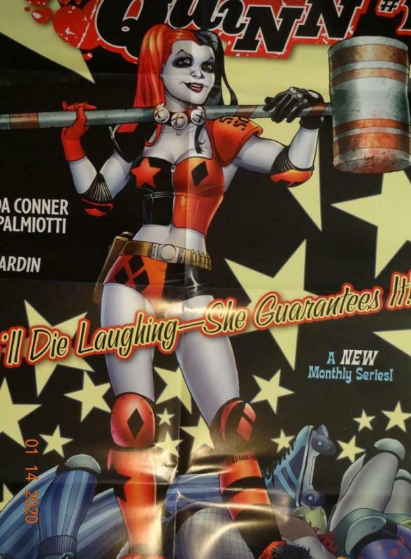 HARLEY QUINN #1 Promo Poster, 22 x 34, 2013, DC Unused more in our store 466