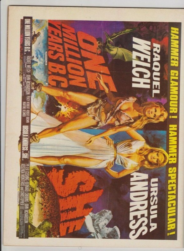 THE HOUSE OF HAMMER #2 VF 1978 RAQUEL WELCH ONE MILLION YEARS B.C. JOHN BOLTON