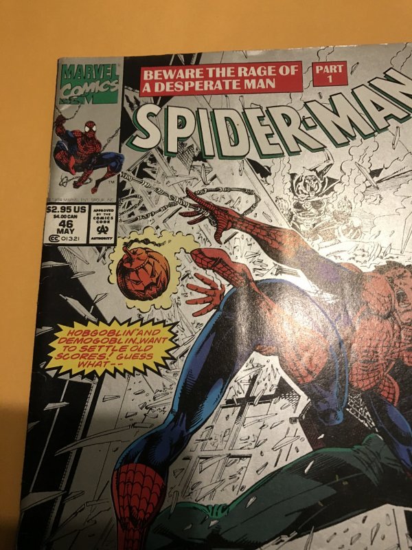 SPIDER-MAN #46 Newsstand : Marvel May 1994 Fn/VF; has card insert, Hobgoblin