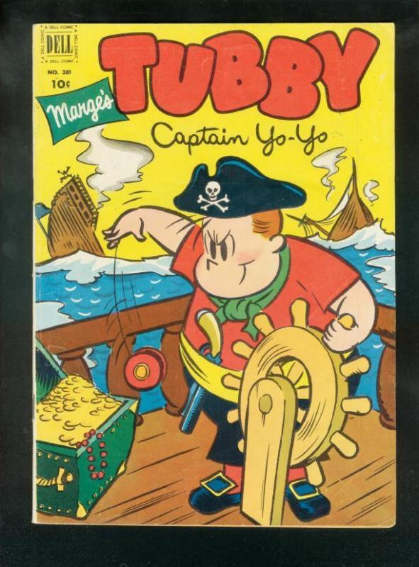 MARGE'S TUBBY-FOUR COLOR #381 1952-1st ISSUE-CAPT YOYO VG