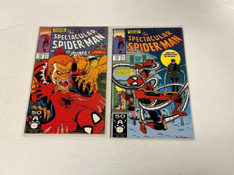 3 Spectacular Spider-Man Marvel Comics books #171 172 173 7 RC4