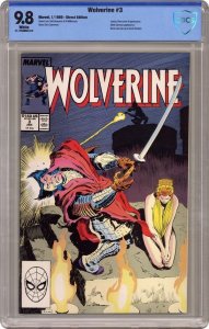 Wolverine 3 Marvel 1989 CBCS 9.8 WP Silver Samurai Equals top CGC Census Grade