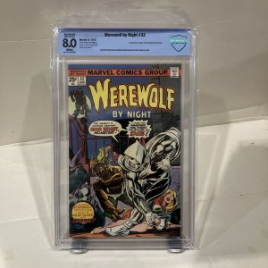 Werewolf By Night 32 (Cbcs 8.0) Origin & 1st appearance of Moon Knight 1975