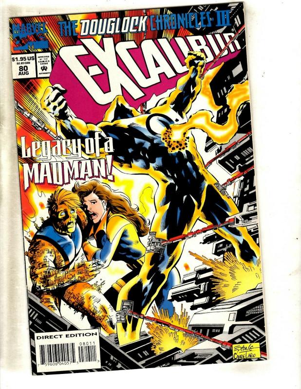 12 Excalibur Marvel Comic Books # 59 61 64 65 66 67 68 71 72 74 79 80 X-Men CJ3