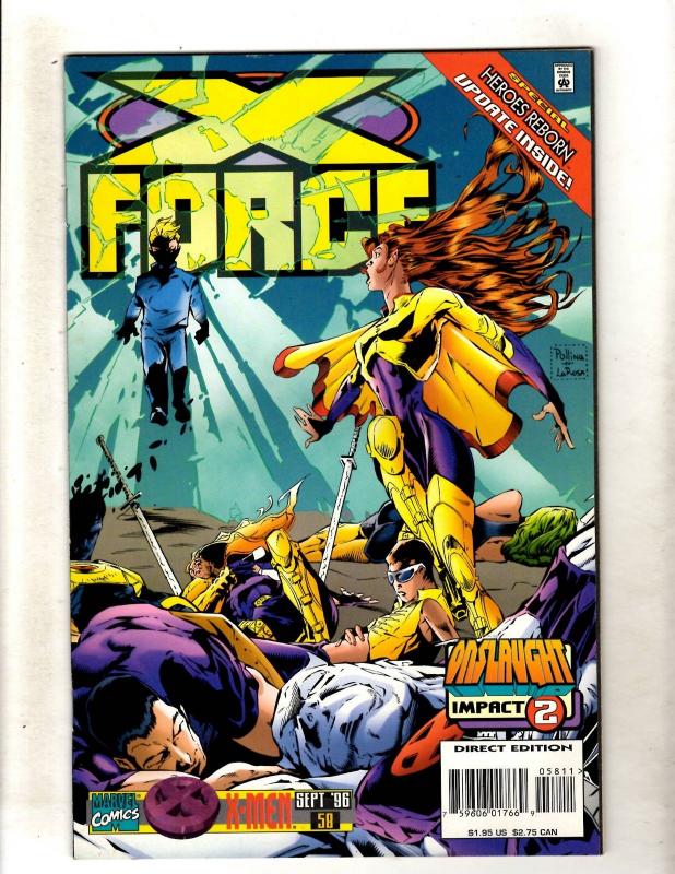 Lot Of 12 X-Force Marvel Comic Books # 56 57 58 59 60 61 62 64 65 66 67 68 J360