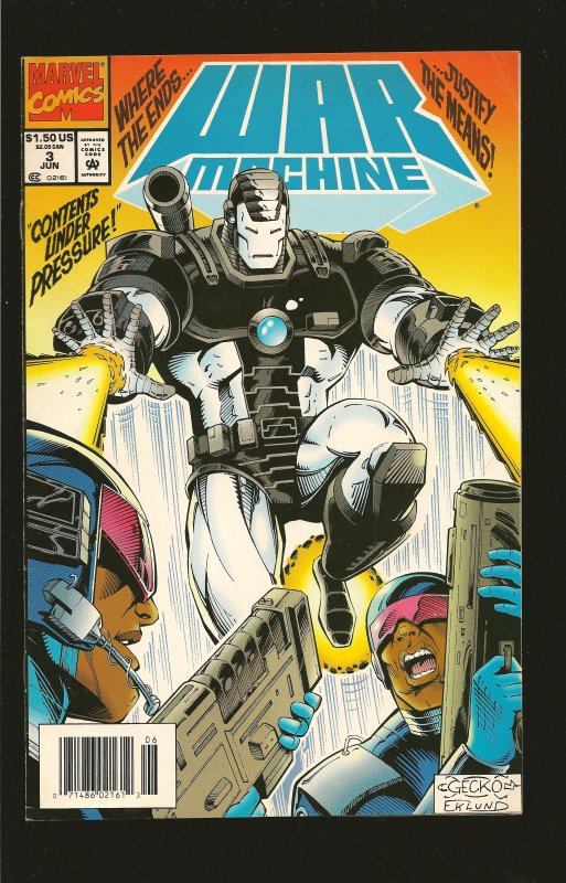 Marvel Comics War Machine Vol 1 No 3 June 1994