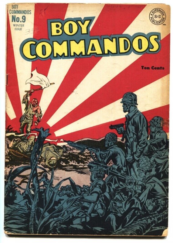 BOY COMMANDOS #9-Jack Kirby art-Japanese Surrender cover WWII