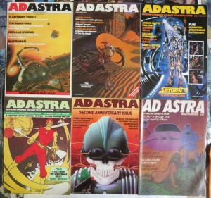 Ad Astra (Brit SFMag 11/1979 to 1/1981) #7 8 10 12-14 Spinrad,Hubbard,Talbot++++