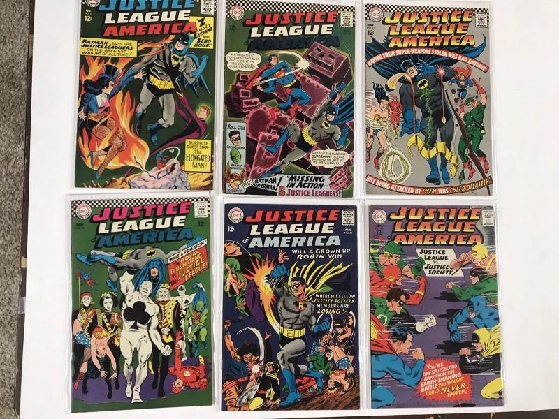 Justice League Of America 51 52 53 54 55 56 57 58 59 Fn-vf 58 Vg Dc Silver Age