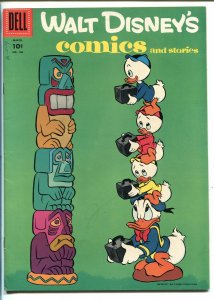 WALT DISNEY'S COMICS AND STORIES #186-1956-TOTEM POLE-CARL BARKS-vf