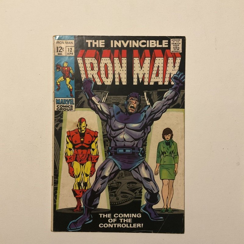 Iron Man 12 Very Good+ Vg+ 4.5 First Controller Marvel 1969