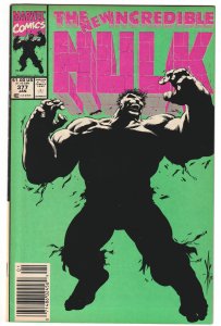 The Incredible Hulk #377 (1991) Professor Hulk Newsstand edition!