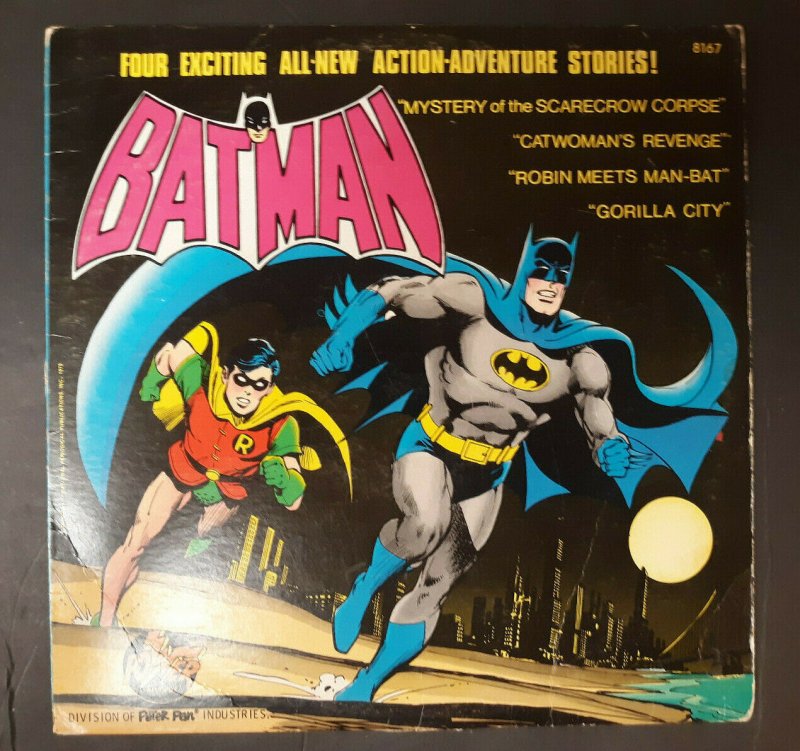 Batman Record Four Stories - Neal Adams - Power Records 8167 - 1975 - FN