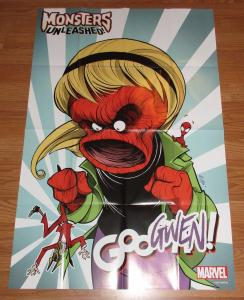 Monsters Unleashed Folded Promo Poster Goo Gwen / Marvel (24 x 36) New!