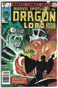 Marvel Spotlight Dragon Lord  5 - Bronze Age - 1980 (FN+)