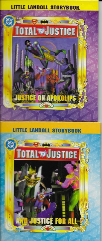 Total Justice: Justice for All, Justice on Apokolips (set of 2 Landoll books)