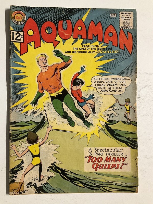 AQUAMAN 6 VG- VERY GOOD- 3.5 DC COMICS