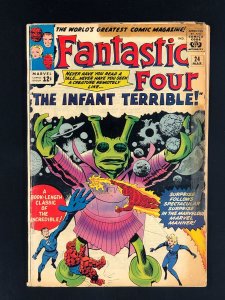 Fantastic Four #24 (1964) GD+ The Infant Terrible! Lee & Kirby