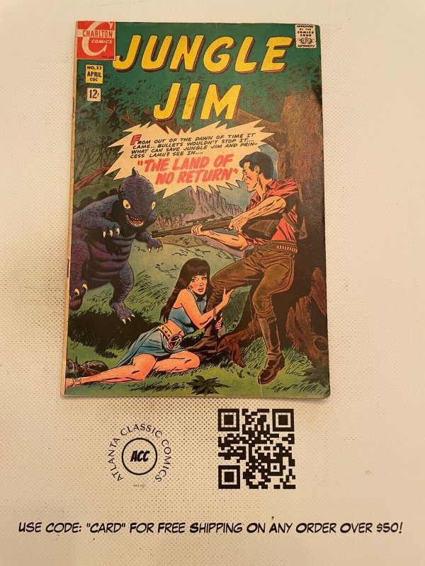 Jungle Jim # 23 FN Charlton Silver Age Comic Book Land Of No Return 20 J221