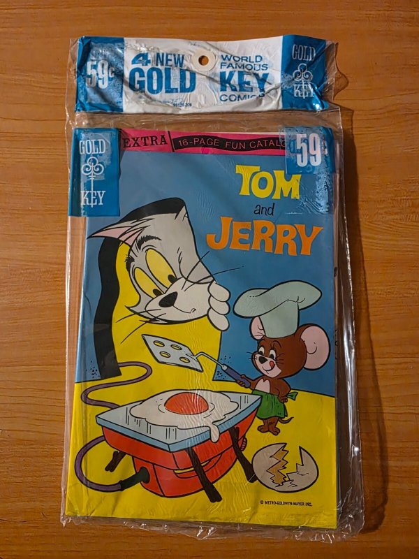 Gold Key 4 Pack SEALED Donald Duck #146 Tom Jerry #268 Bullwinkle #6 ~NM~ 1972