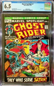 Marvel Spotlight on Ghost Rider #7 (1972) - CGC 6.5 - Cert #3996529022