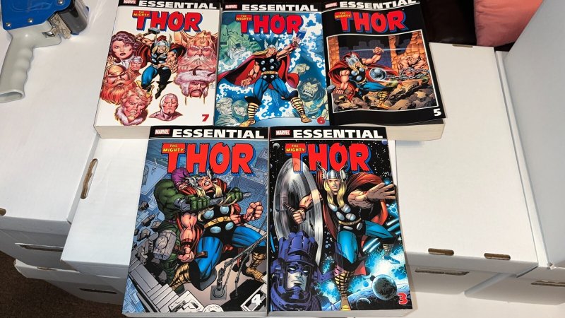 Marvel Essential Thor Vol 3 4 5 6 7 Complete Set Softcover TPB Reps 137-271