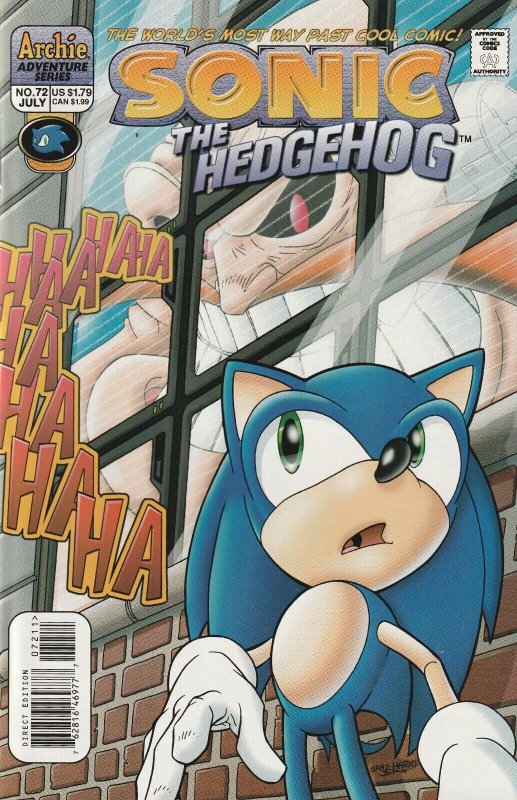 Sonic The Hedgehog # 72 Cover A NM- Archie Adventure 1999 [B3]