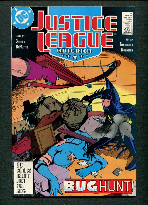 Justice League America #26 (9.4 NM) / Blue Beetle / May 1989