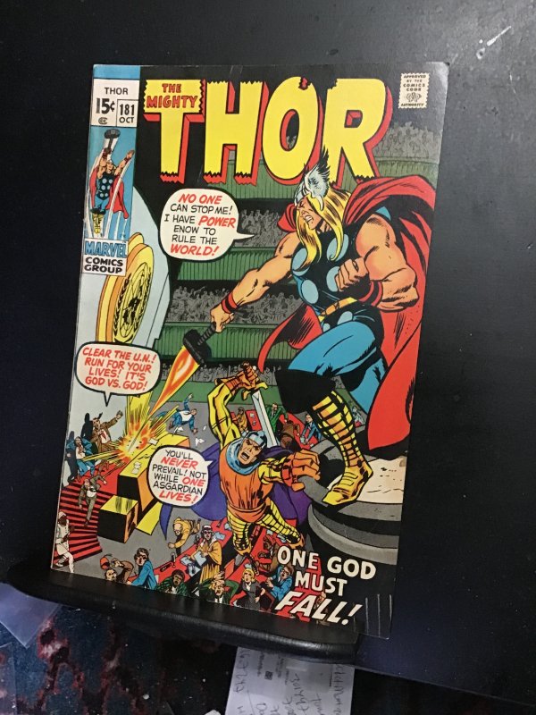 Thor #181 (1970) Neil Adams art! Mid high grade! FN/VF Loki cover!