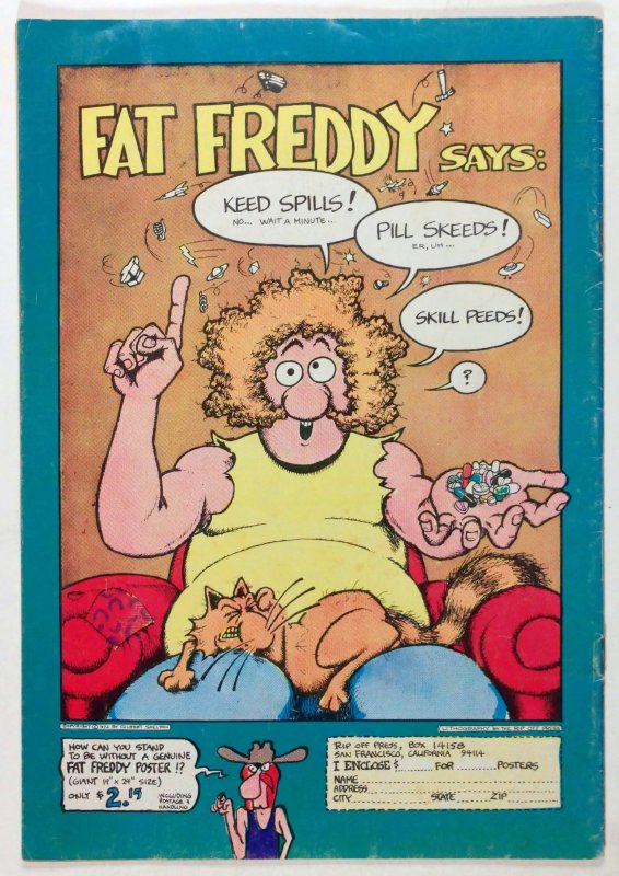 FABULOUS FURRY FREAK BROTHERS #3  (1971) 2nd Printing