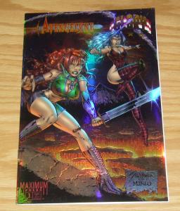 Avengelyne/Glory #1 VF/NM rare rainbow chrome variant + (2) more - holochrome