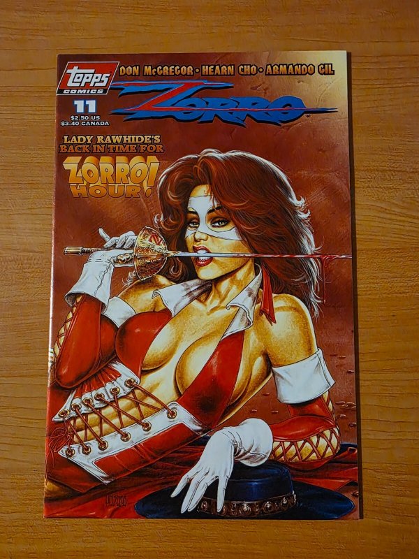 Zorro #11 Lady Rawhide Cover ~ NEAR MINT NM ~ 1994 Topps Comics