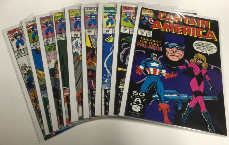 Captain America 381 382 384 385 386 387 388 389 390 Nm Near Mint Marvel Comics