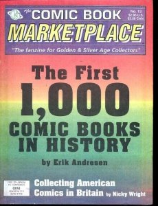 Comic Book Marketplace Fanzine #13 - Early Comics- 1st 1000 VF