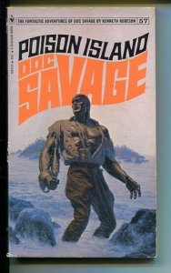 DOC SAVAGE-POISON ISLAND-#57-ROBESON-VG/FN-JAMES BAMA COVER-1ST EDITION VG/FN