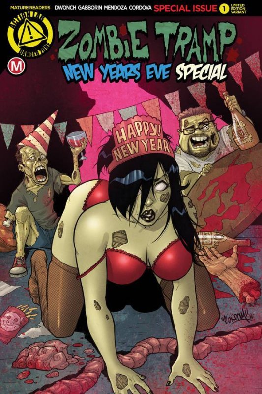 ZOMBIE TRAMP NEW YEARS EVE 2016 COVER C CORDOVA VARIANT