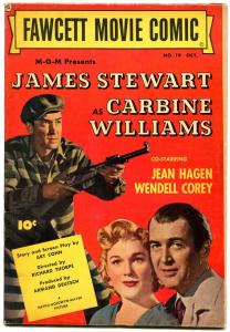 Fawcett Movie Comic #19 1952- Carbine Williams- James Stewart VG