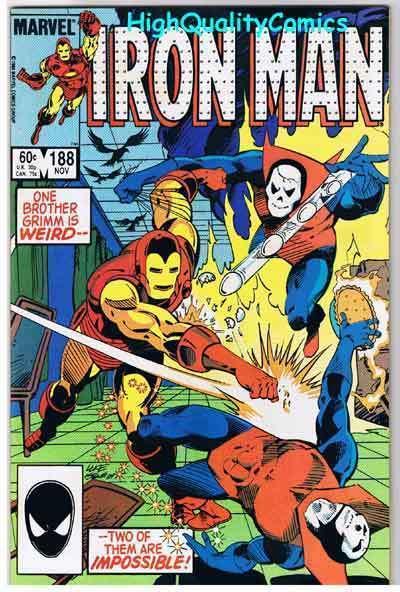 IRON MAN #188, NM, Jim Rhodes, Grimm Brothers, 1968, more IM in store