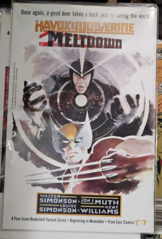 DP7 # 28 1989 MARVEL NEW UNIVERSE DISPLACED PARANORMALS  NEWSTAND VARIANT