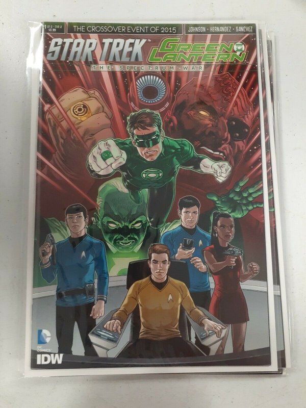 Star Trek Green Lantern The Spectrum War #1 IDW DC Comic 2nd Print 2015  NW28