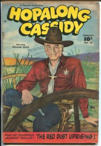 Hopalong Cassidy #28 1949-William S Boyd colorized photo cover-G