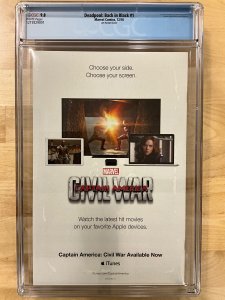 Deadpool: Back In Black #1 Lim Cover (2016) CGC 9.8