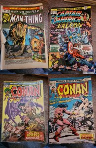 Lot of 4 Comics (See Description) Conan, Adventure Into Fear, Captain America