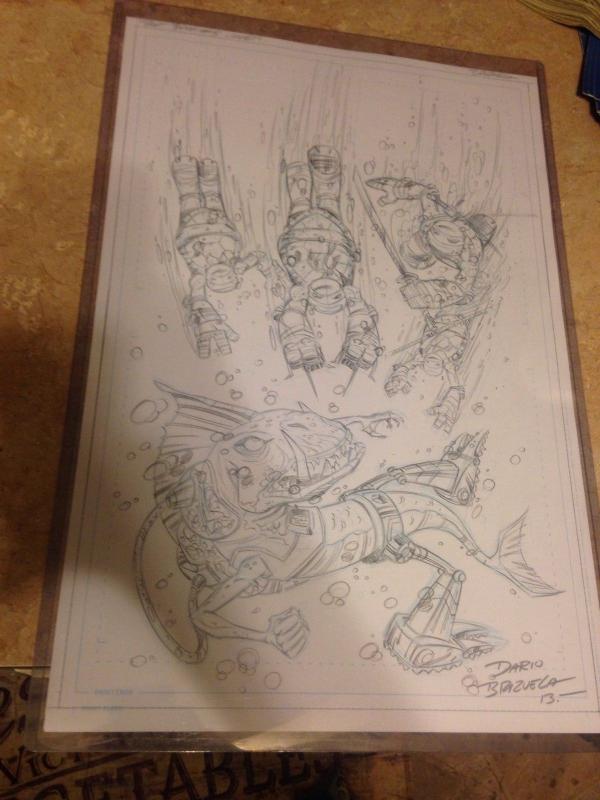 Teenage Mutant Ninja Turtles: New Animated Adventures #5 Original Cover Art