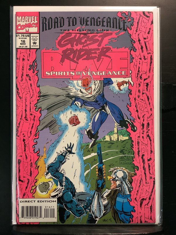Ghost Rider/Blaze: Spirits of Vengeance #16 Direct Edition (1993)